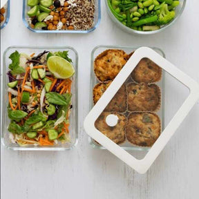 Seed & Sprout Glass Food Containers - Rectangle 2pk