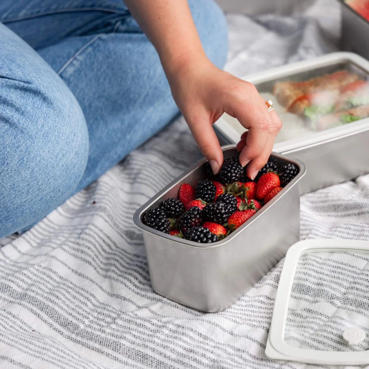 Seed and Sprout CoSeed & Sprout Rectangle Stainless Steel and Glass Containers | 2pk same day gift delivery melbourne