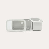Seed and Sprout CoSeed & Sprout Rectangle Stainless Steel and Glass Containers | 2pk same day gift delivery melbourne