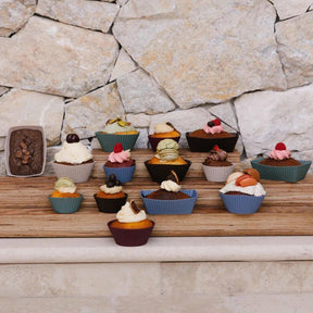 Seed & Sprout Small Silicone Muffin Cups - Eucalyptus - Set of 6