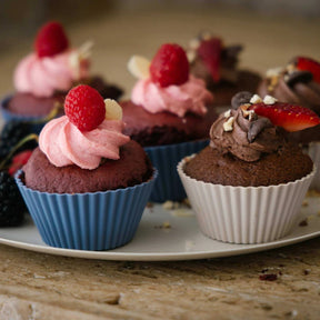 Seed & Sprout Small Silicone Muffin Cups - Rain - Set of 6