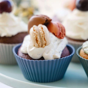 Seed & Sprout Small Silicone Muffin Cups - Rain - Set of 6
