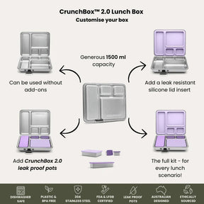 Seed and Sprout CoSeed & Sprout Stainless Steel CrunchBox™ 2.0 Lunch Box same day gift delivery melbourne