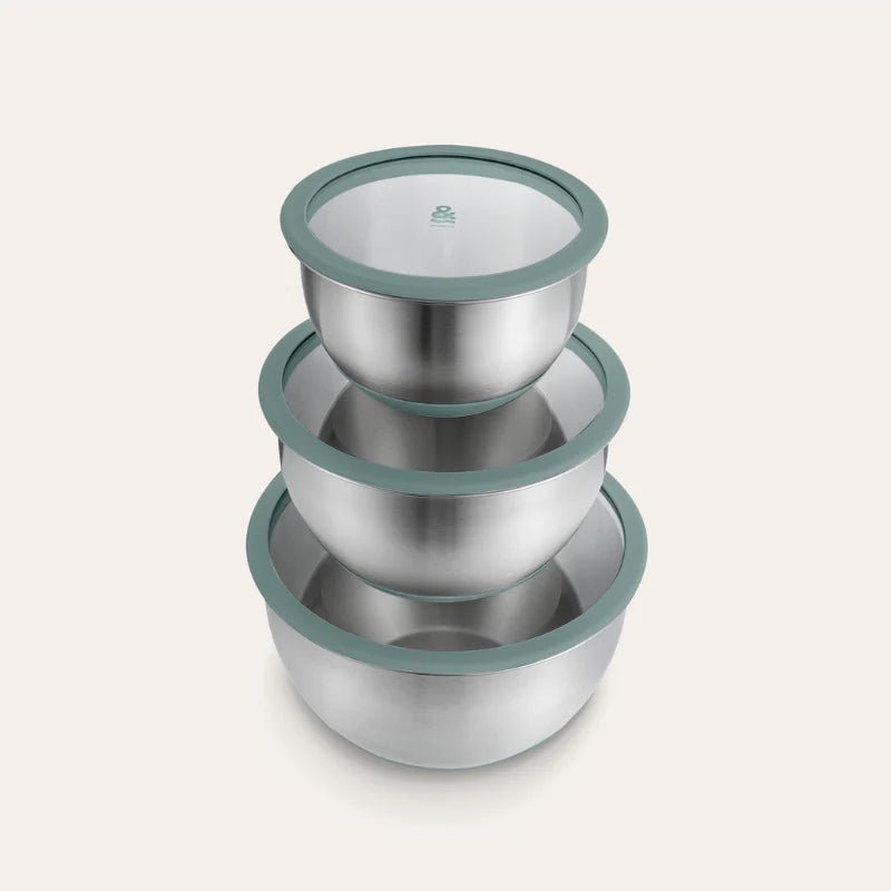 Seed and Sprout CoSeed & Sprout Stainless Steel Mixing Bowls | 3pk same day gift delivery melbourne