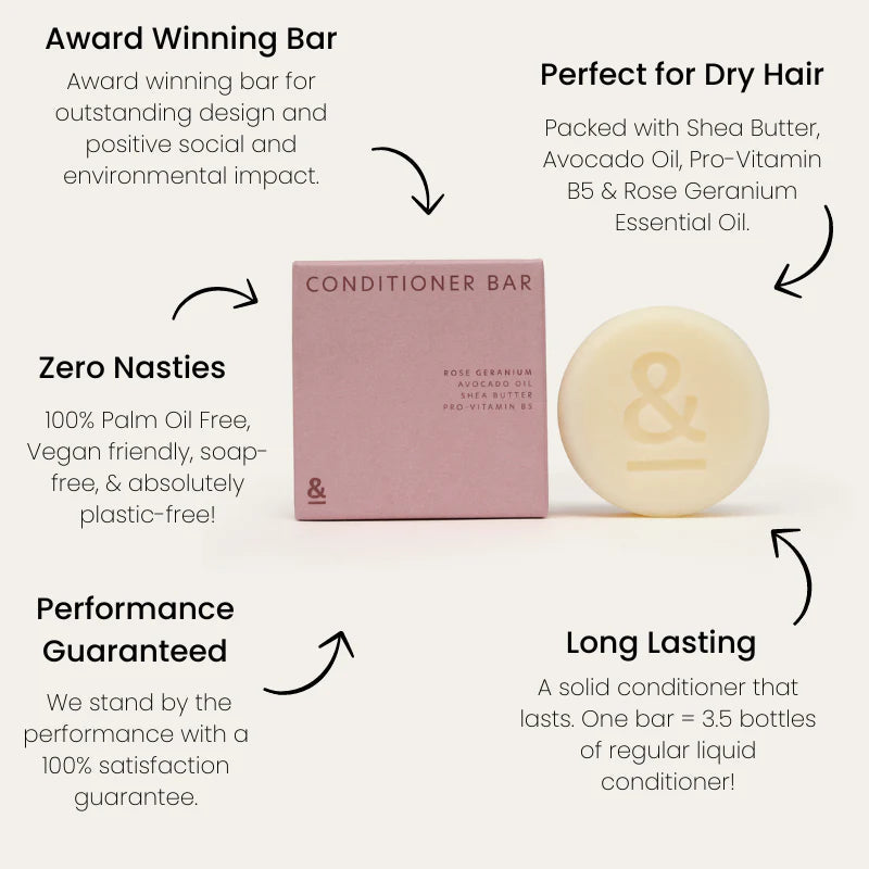 Seed and Sprout CoSeed & Sprout The Conditioner Bar - Rose Geranium same day gift delivery melbourne