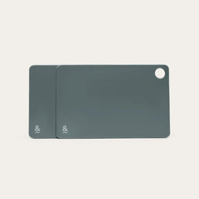 Seed and Sprout 2 pack Compact Eco - Friendly Mini Chopping Board Durable Pine, Dishwasher in eucalyptus.