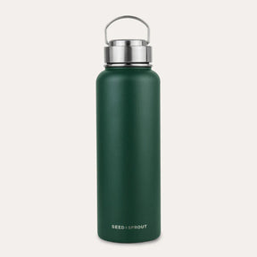 Seed & Sprout 1200ml Insulated Stainless Steel Drink Bottle in Moss.