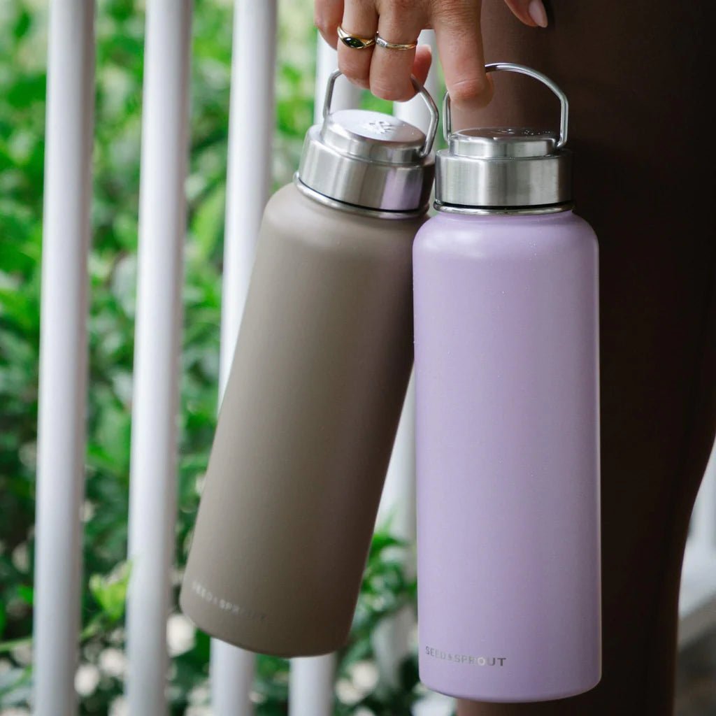 Seed & Sprout 1200ml Insulated Stainless Steel Drink Bottles.