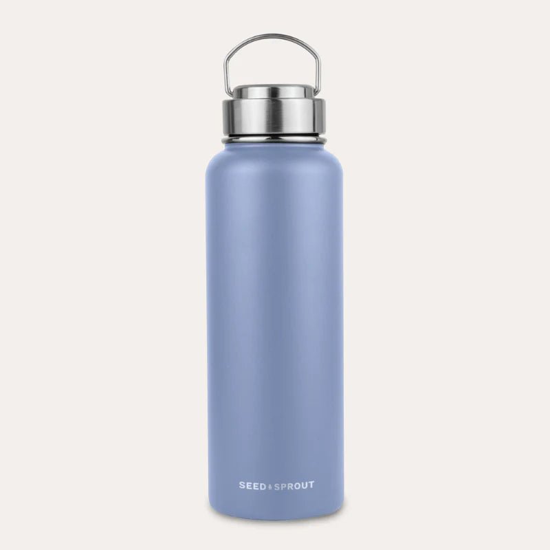Seed & Sprout 1200ml Insulated Stainless Steel Drink Bottle in River.