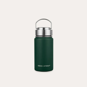 Seed and Sprout Durable 350ml Insulated Stainless Steel Drink Bottle in moss.