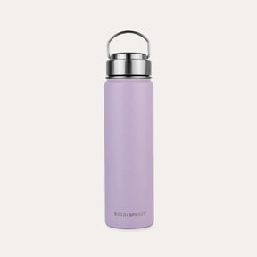 Seed and Sprout Durable 650ml Insulated Stainless Steel Drink Bottle in Lilac.