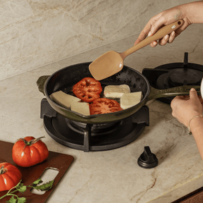 Seed and Sprout Premium Silicone Kitchen Utensil Set for Non - Stick Cookware, Heat - Resistant used in cooking.