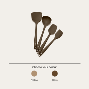 Seed & Sprout Premium Silicone Kitchen Utensil Set for Non-Stick Cookware in Clove.