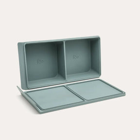 Seed & Sprout 2 Portion Silicone Freezer Tray standing open display.
