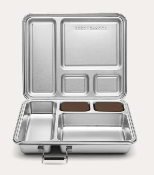 Seed & Sprout 2 Pot Set for CrunchBox™ 2.0 Lunch Box in praline.