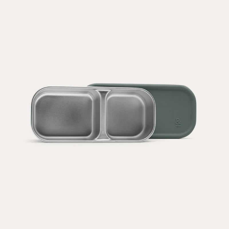 Seed & Sprout CrunchBox™ OG Snack Pots - Split Snackpot in Moss.