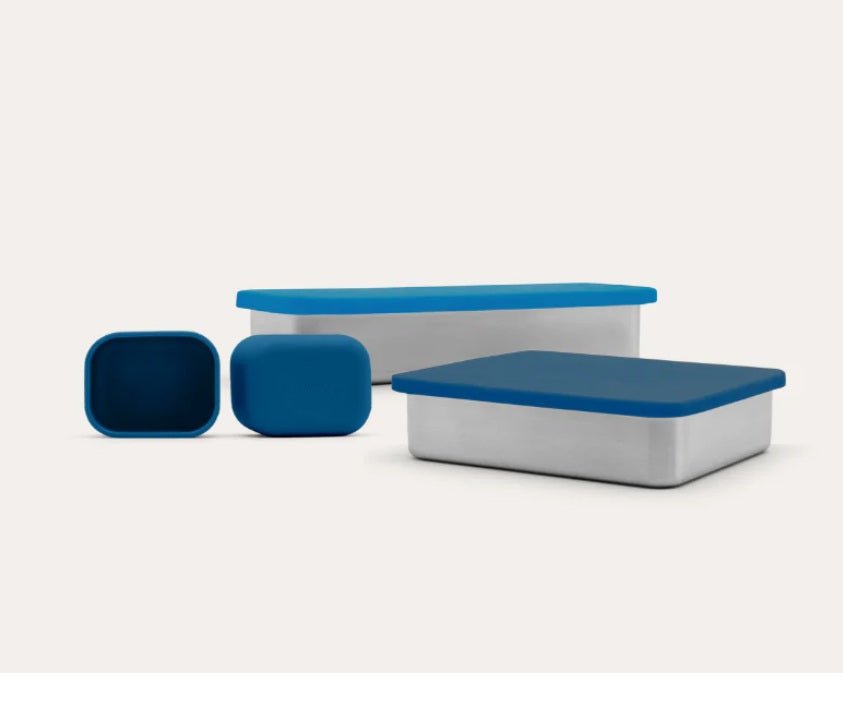Seed & Sprout Large Pots & Dividers for CrunchBox 2.0 in Lagoon.