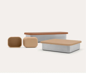 Seed & Sprout Large Pots & Dividers for CrunchBox 2.0 in Praline.