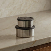 Seed & Sprout Nesting Containers Set of 2 in liquorice.