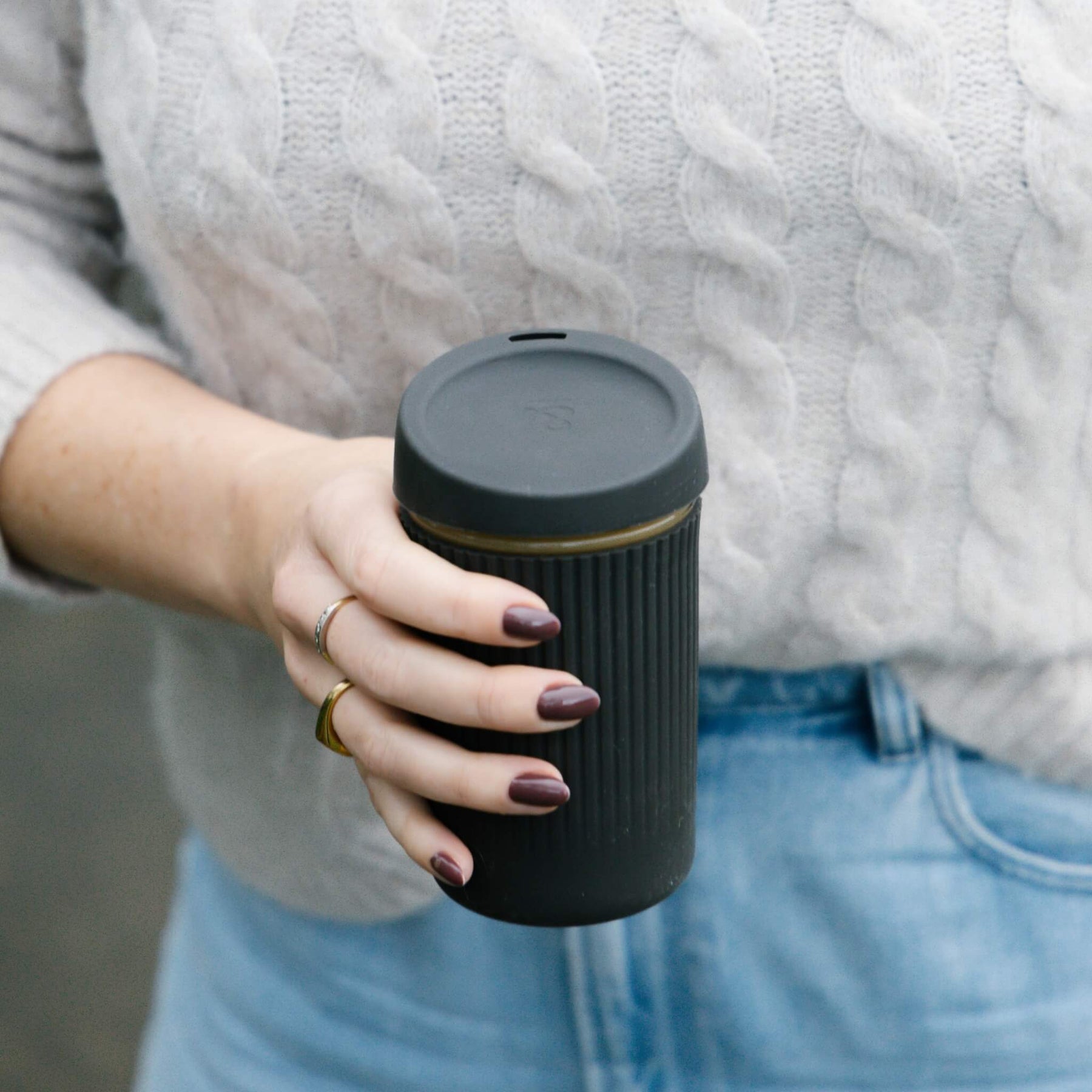 Seed & SproutReusable Glass Coffee Cup | 12oz same day gift delivery melbourne