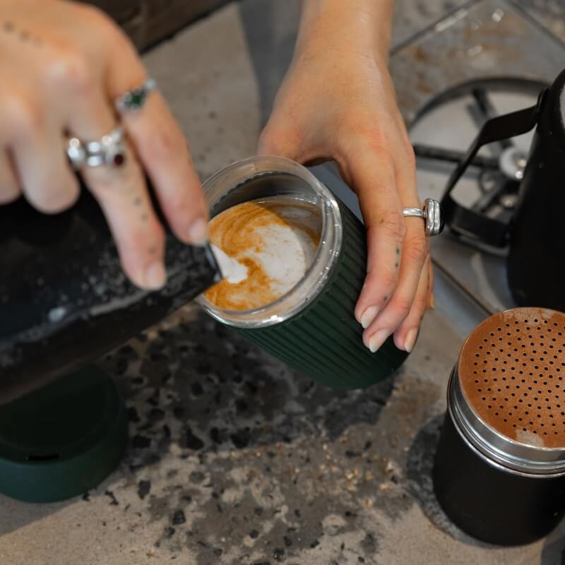 Seed & SproutReusable Glass Coffee Cup | 12oz same day gift delivery melbourne