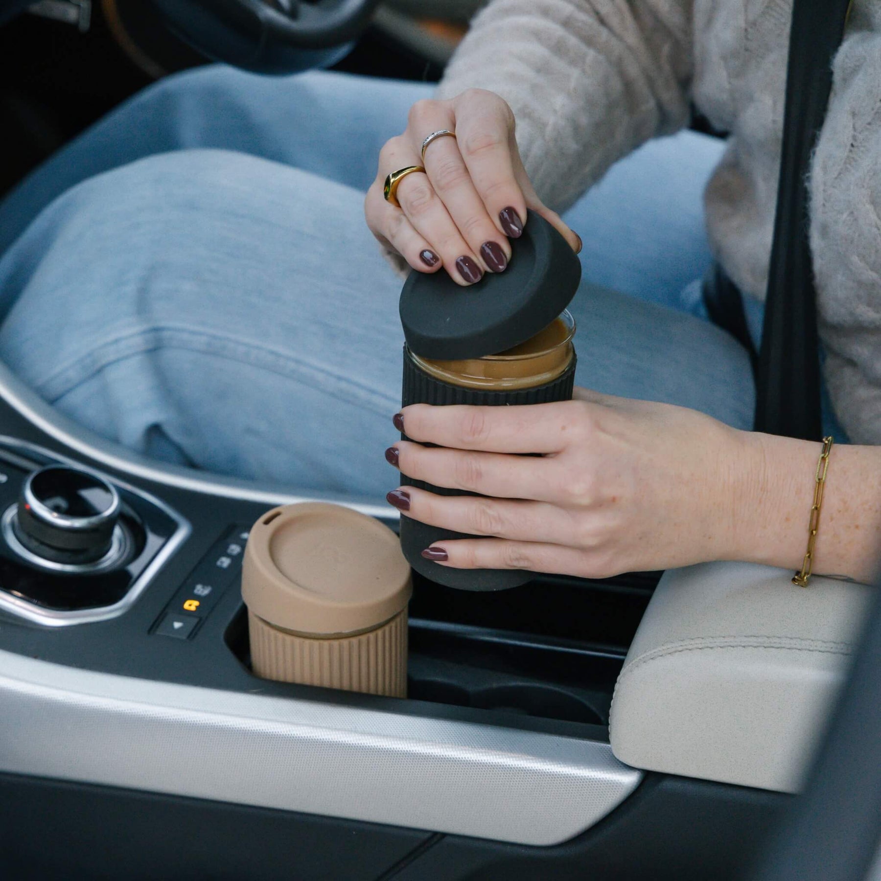 Seed & SproutReusable Glass Coffee Cup | 12oz same day gift delivery melbourne