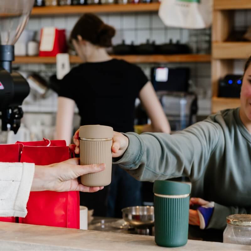 Seed & SproutReusable Glass Coffee Cup | 12oz same day gift delivery melbourne