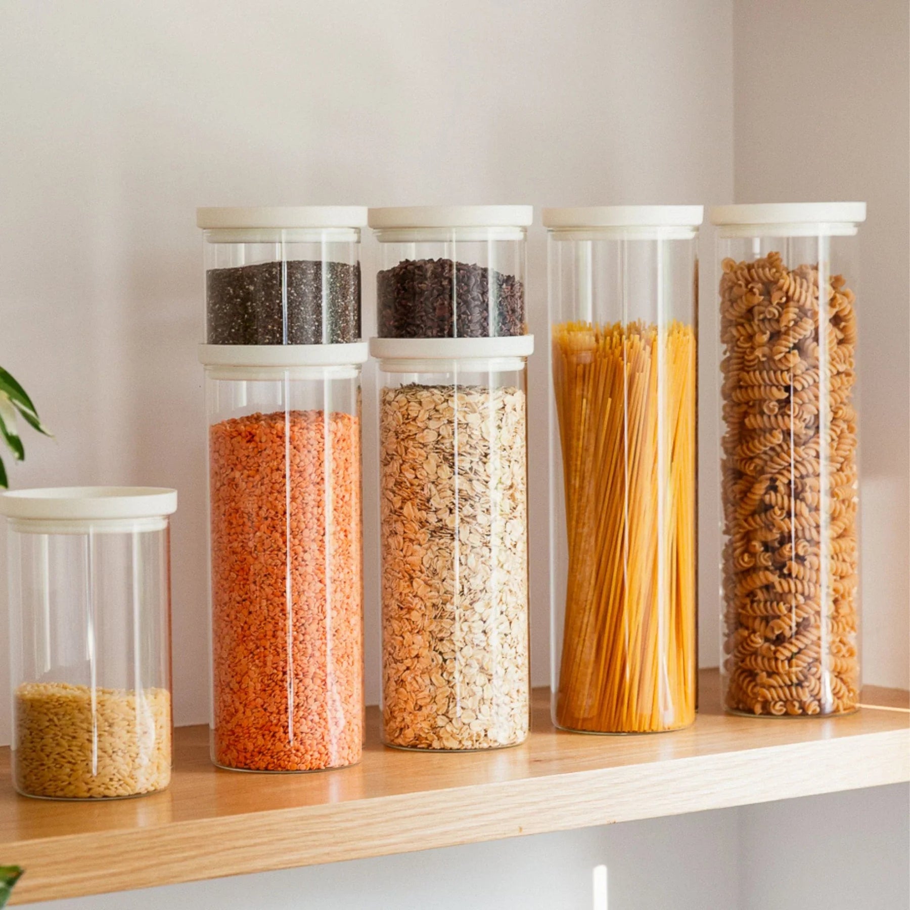 Seed & SproutSeed and Sprout Wategos Round Glass Pantry Jars | Oat Milk same day gift delivery melbourne