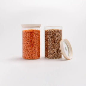 Seed & SproutSeed and Sprout Wategos Round Glass Pantry Jars | Oat Milk same day gift delivery melbourne