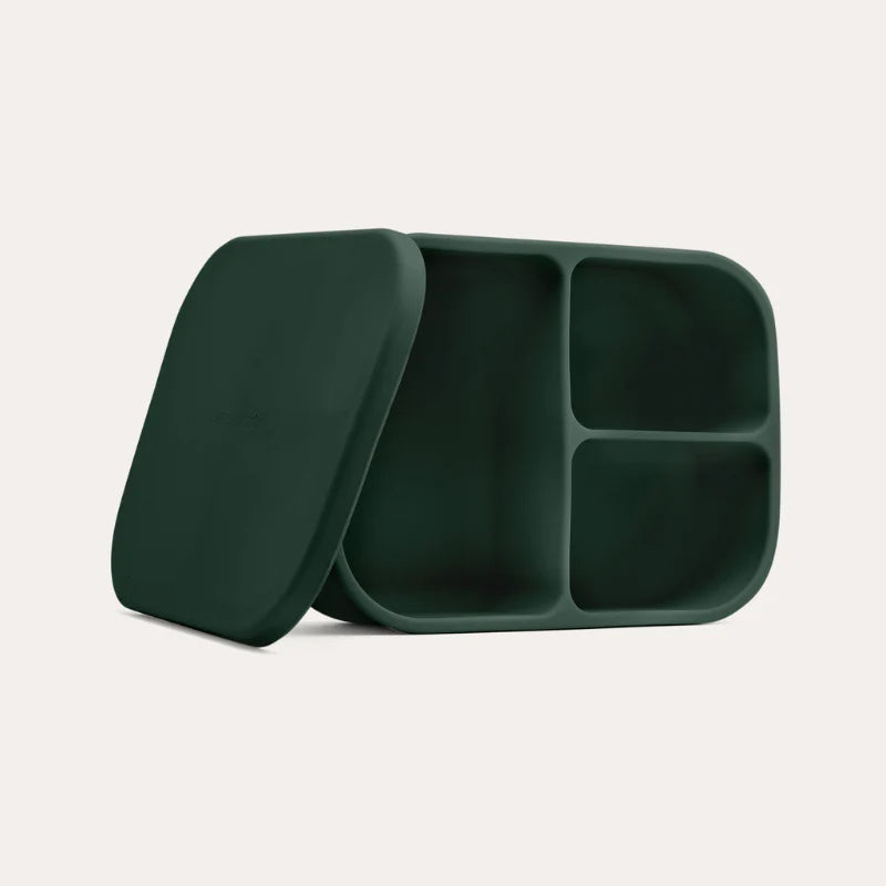 Seed & Sprout Silicone Bento Box in Moss.