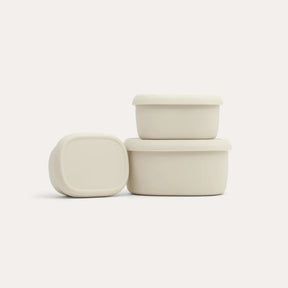 Seed & Sprout Silicone Nesting Containers 3pk in Mushroom.