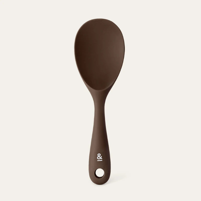 Seed & Sprout Silicone Rice Spoons in Clove.