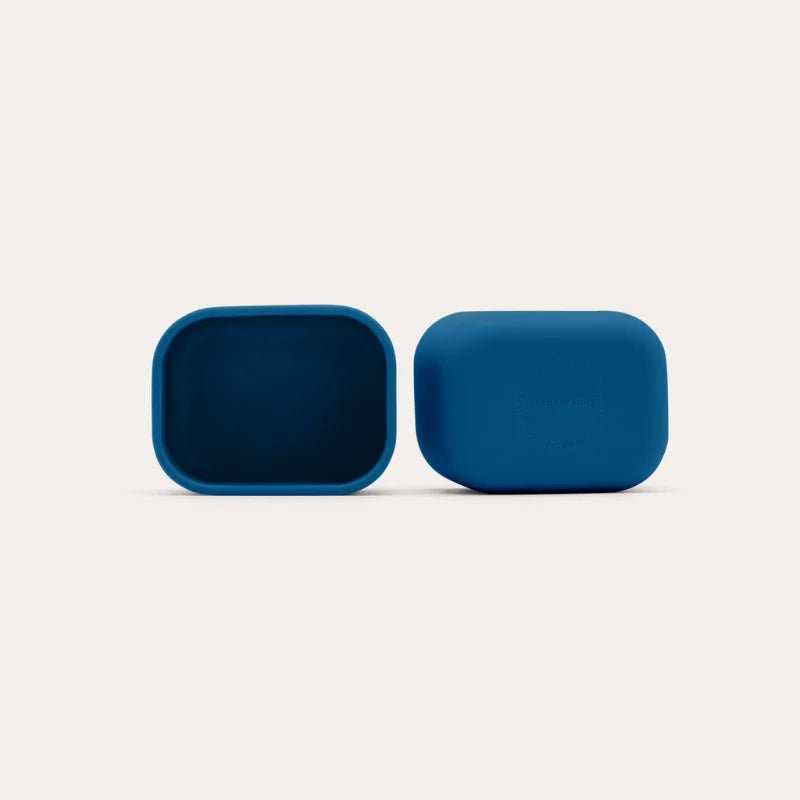 Seed & Sprout Silicone Snack Pot Dividers for CrunchBox 2.0 in Lagoon.