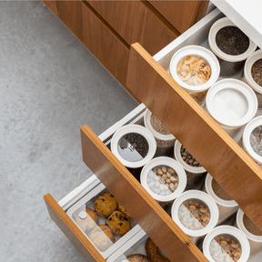 Seed & SproutWategos Round Glass Pantry Storage Jar Set: 7 - Piece Borosilicate Food Containers same day gift delivery melbourne