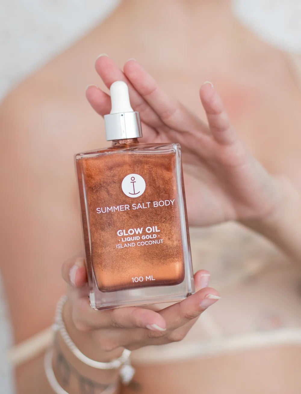Summer Salt BodySummer Salt Body Glow Oil - Liquid Gold, Island Coconut 100ML same day gift delivery melbourne
