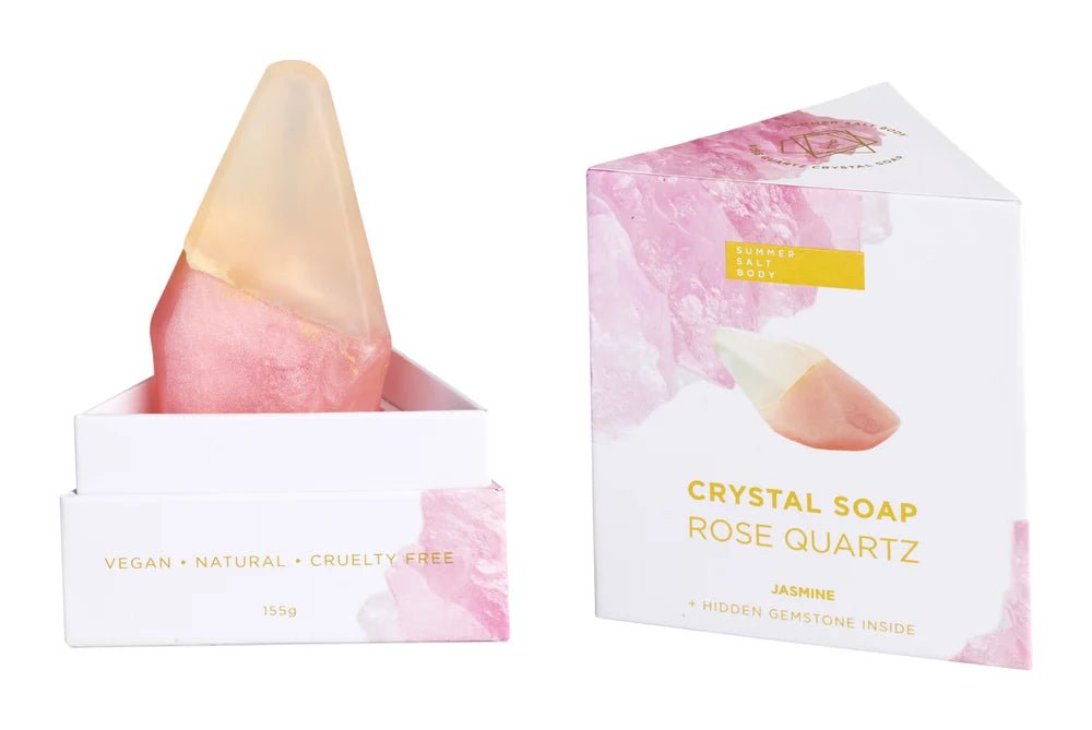 Summer Salt BodySummer Salt Body Rose Quartz Crystal Soap same day gift delivery melbourne