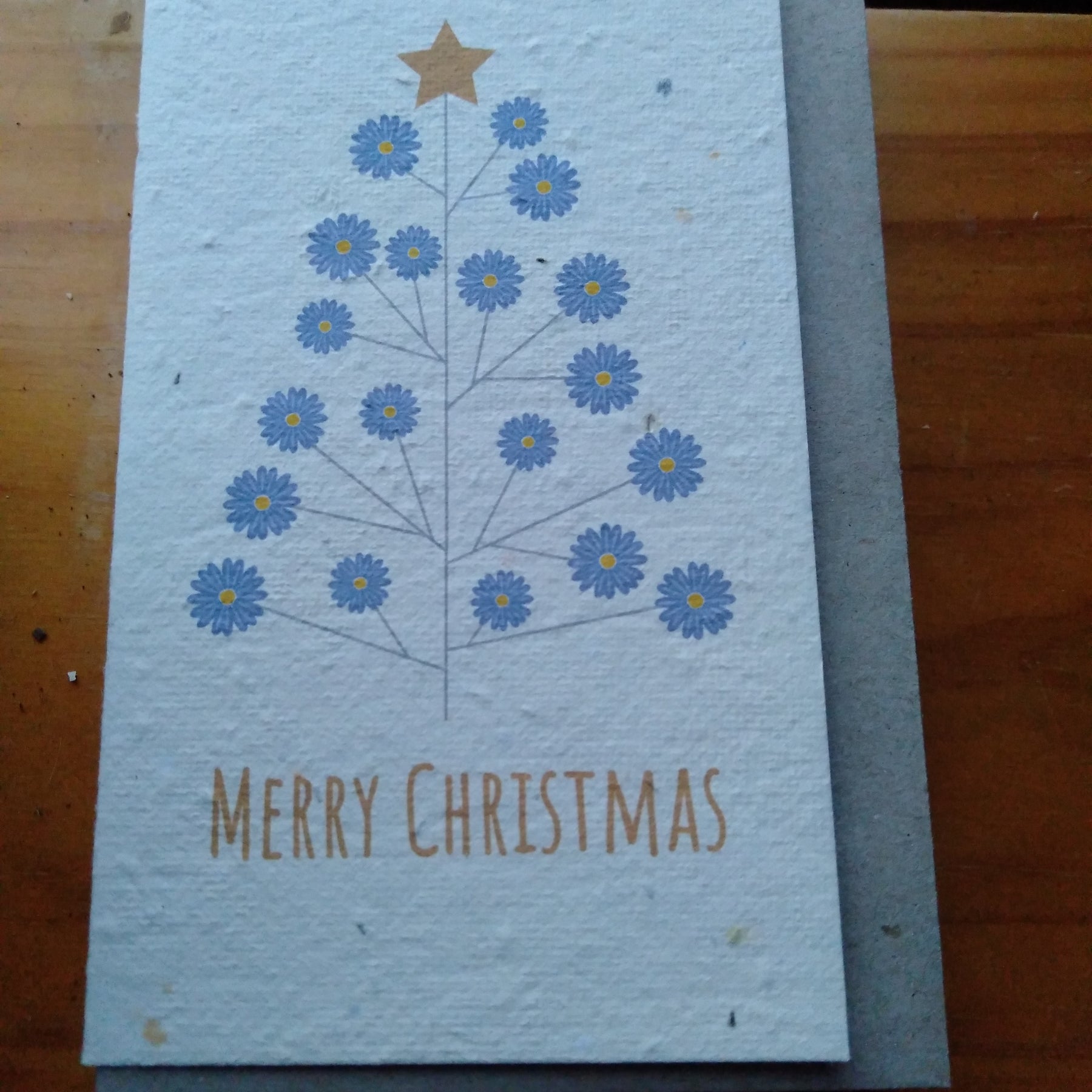 Merry Christmas tree Seed Card Cards