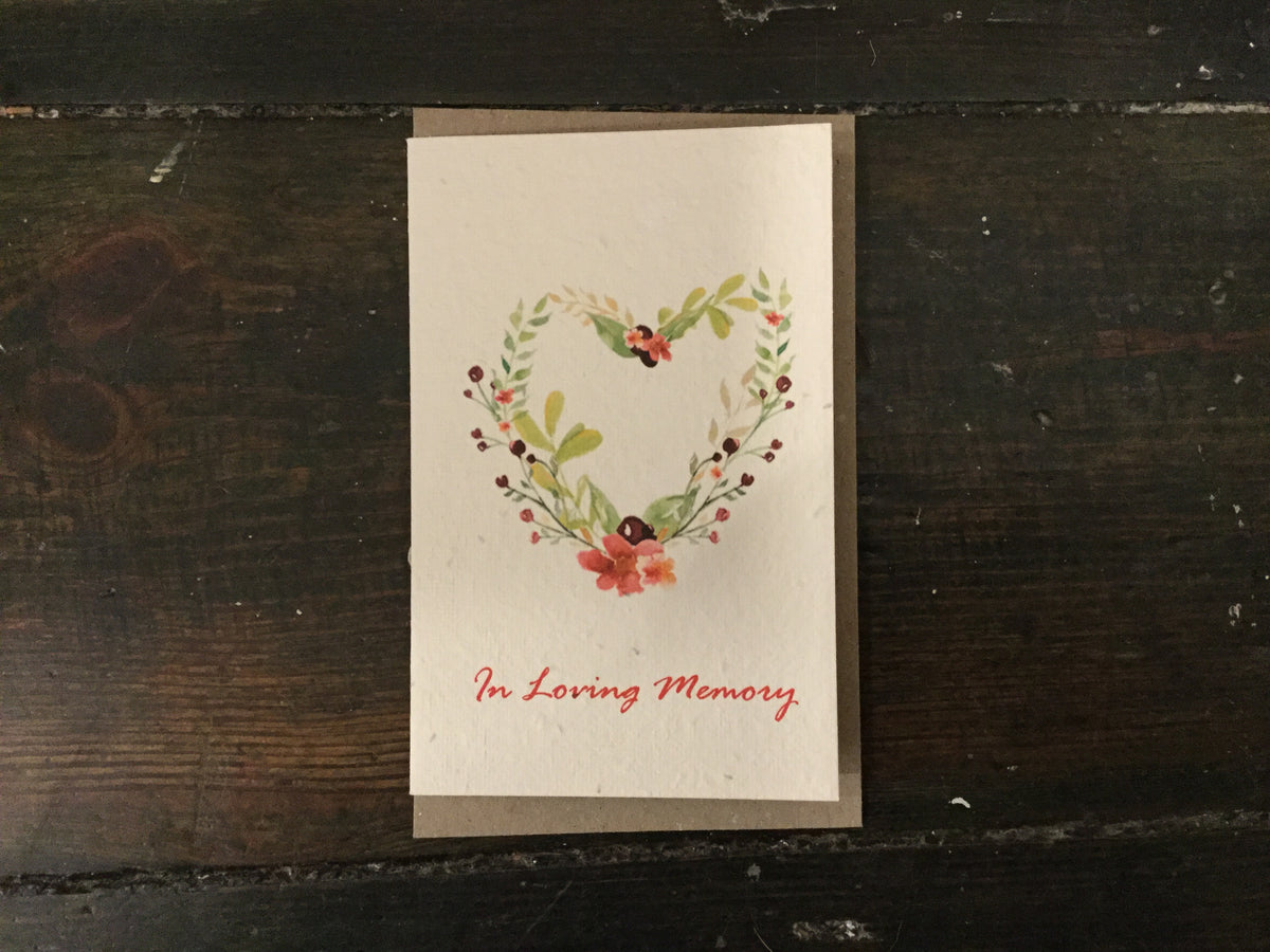In Loving Memory Watercolour Seed Card - Pookipoiga
