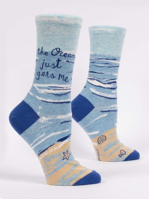 Ocean Just Gets Me socks - Pookipoiga