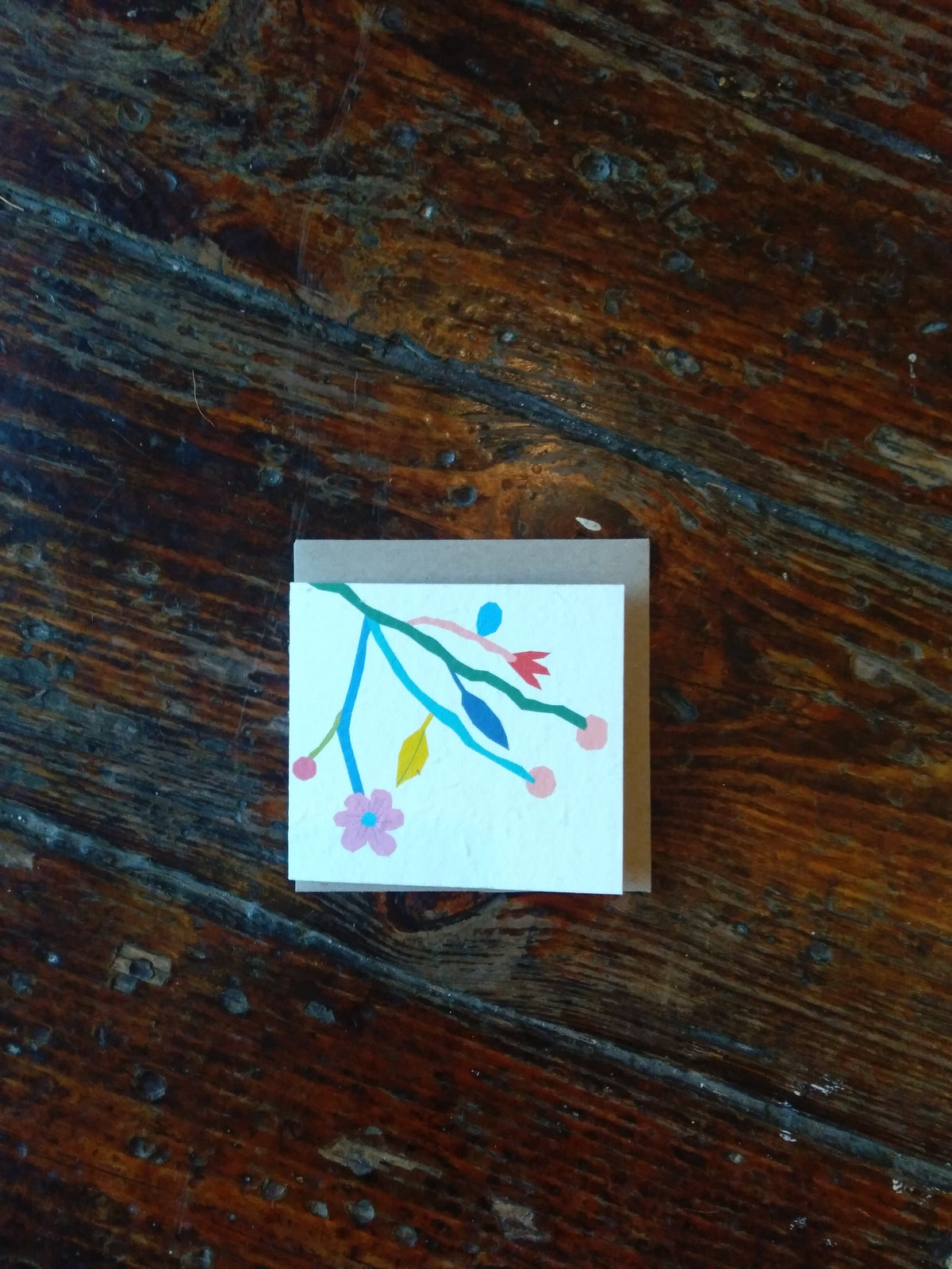 floral seed card (small) - Pookipoiga