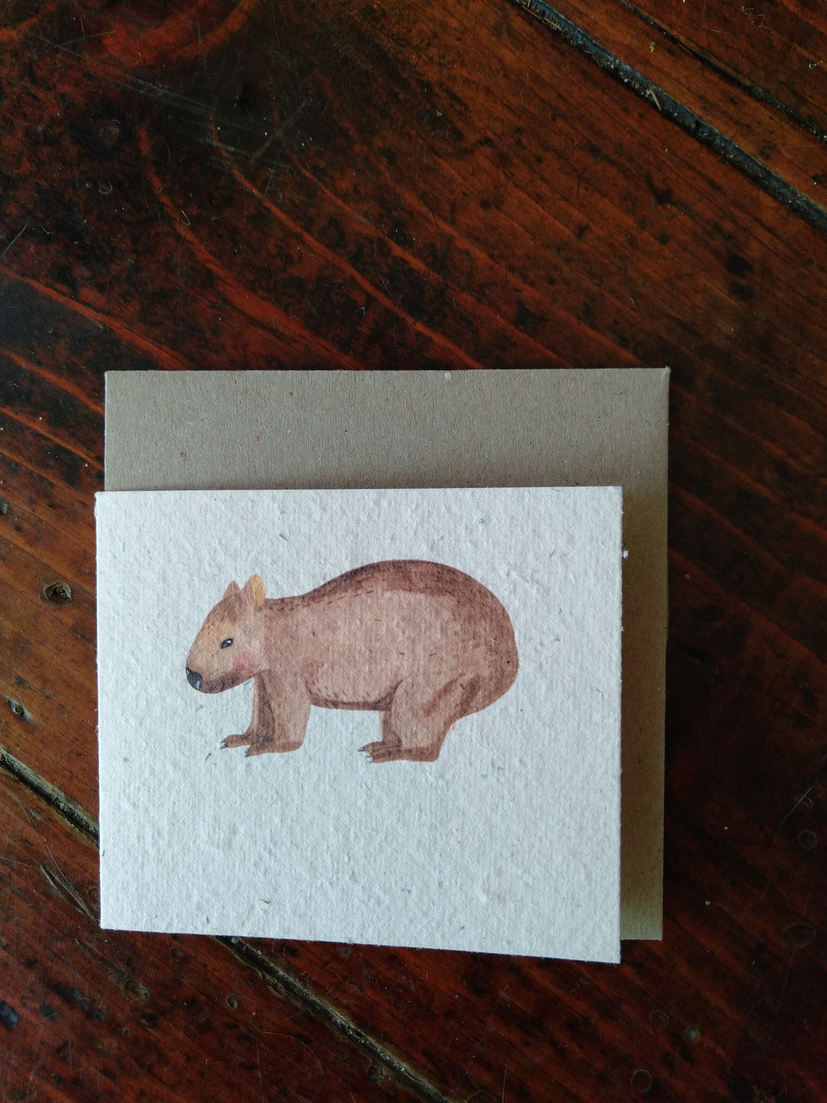 Wombat Seed Card (Small) - Pookipoiga