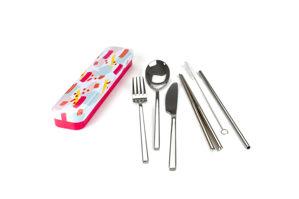 Carry Your Cutlery - Colour Splash Stainless Steel Cutlery Set cutlery