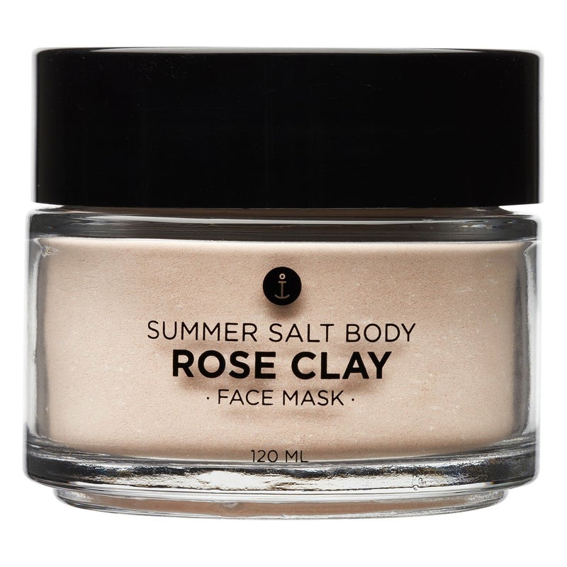 Summer Salt Body Rose Clay Masque - 120ml (comes with brush & spoon) Skincare