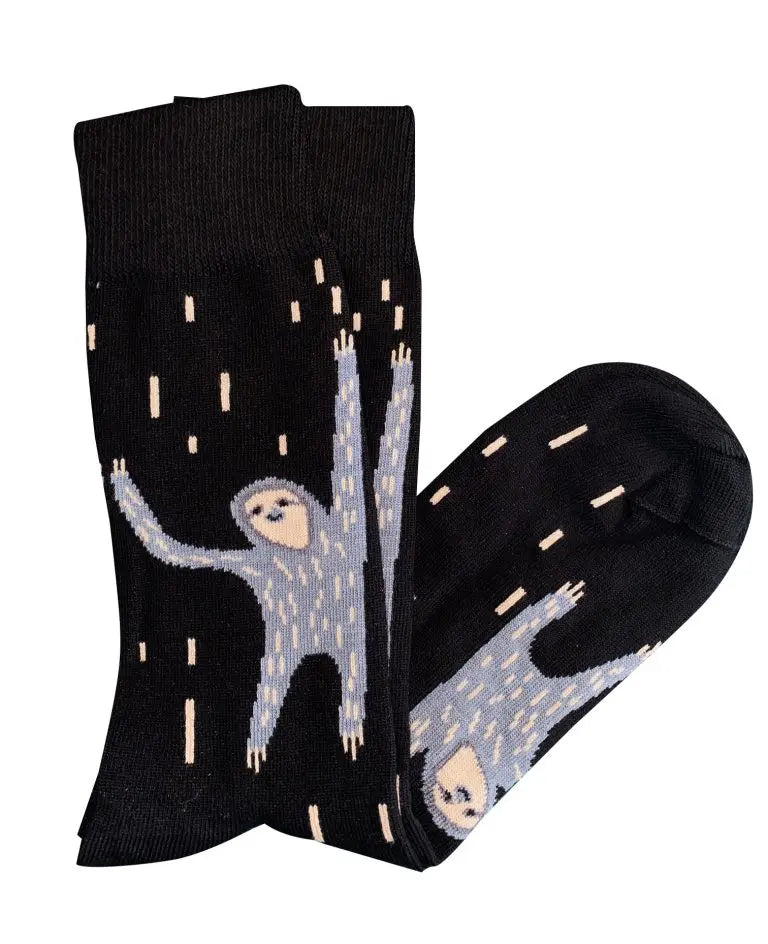 Tightology Sloth Black Socks