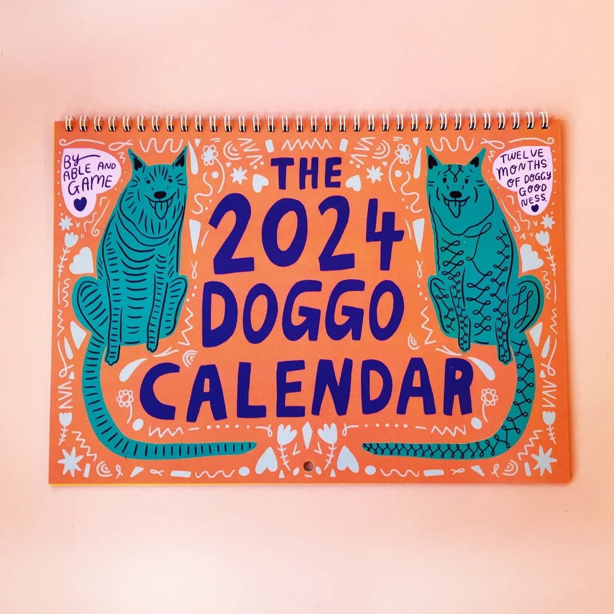Able and GameAble and Game 2024 Doggo Calendar #same day gift delivery melbourne#