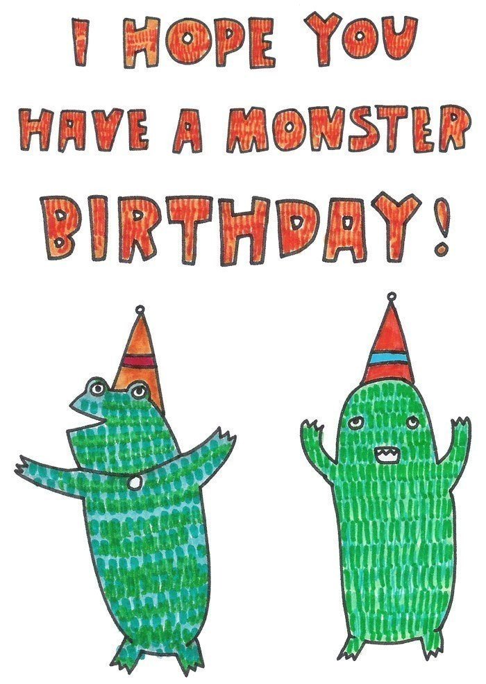 Able and GameAble and Game I hope you have a monster birthday #same day gift delivery melbourne#