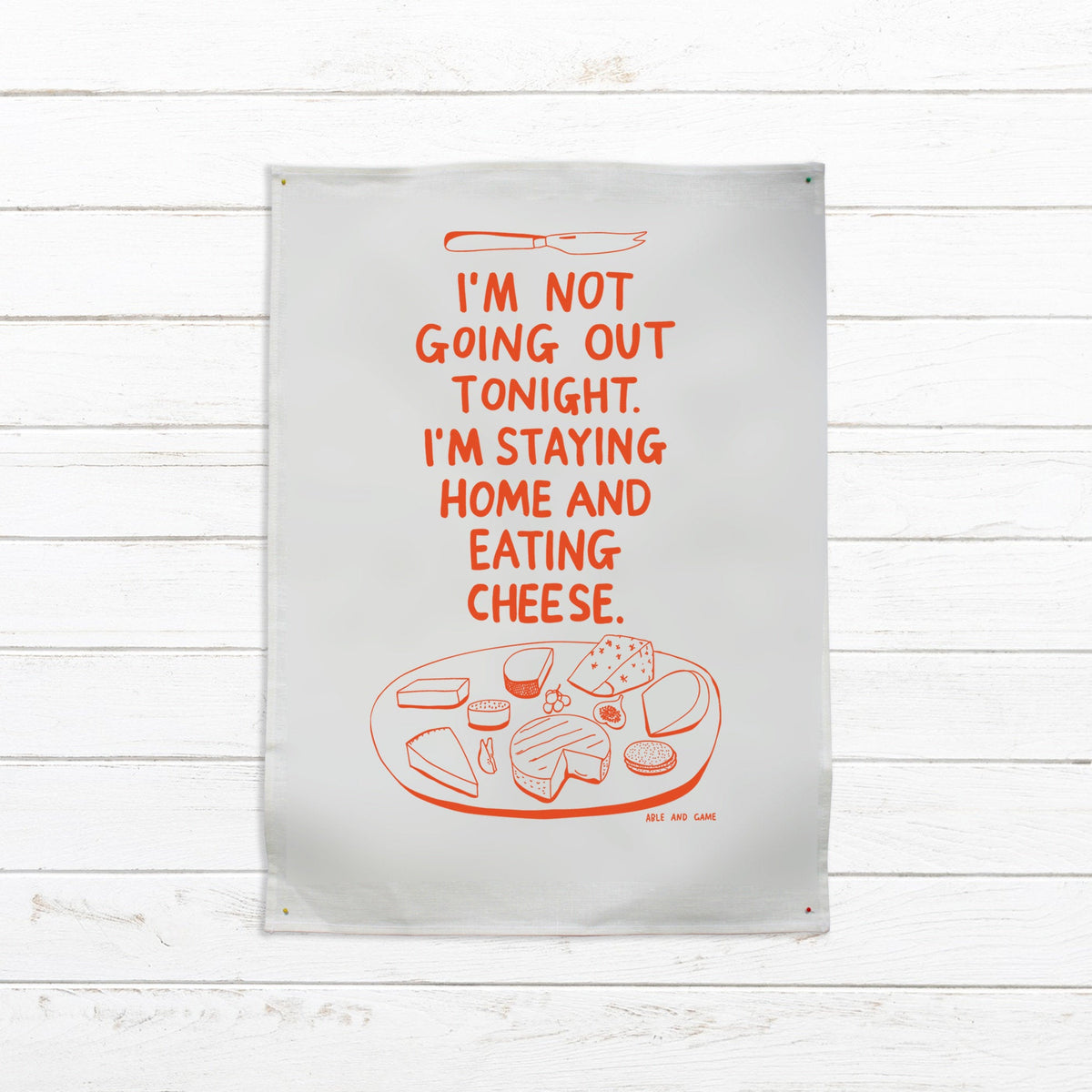Able and GameAble and Game I'm not going out tonight --- Tea Towel #same day gift delivery melbourne#
