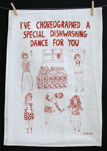 Able and GameAble and Game I've Choreographed A Special Dishwashing Dance For You --- Tea Towel #same day gift delivery melbourne#