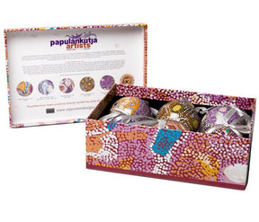Alperstein Designs 6 PACK XMAS BAUBLES - PAPULANKUTJA