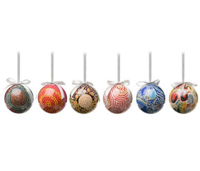 Alperstein Designs 6 PACK XMAS BAUBLES - YARLIYIL